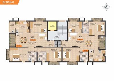 Project Image of 1126.0 - 1539.0 Sq.ft 3 BHK Apartment for buy in Rohini Mayfair