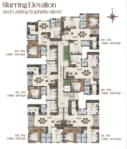 Project Image of 1185.0 - 1535.0 Sq.ft 3 BHK Apartment for buy in Stellar Marvel