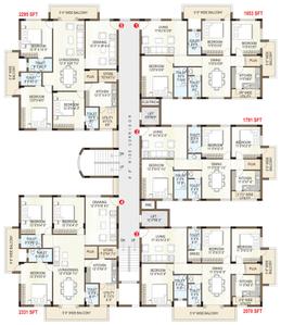 Project Image of 1701.0 - 2331.0 Sq.ft 3 BHK Apartment for buy in TNR Vaishnovi Sikhara