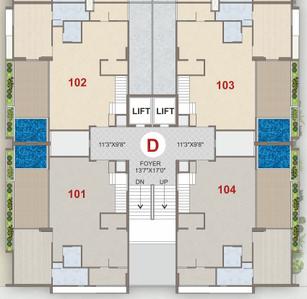 Project Image of 1922.22 - 2189.27 Sq.ft 4 BHK Duplex for buy in The Bougainvillea