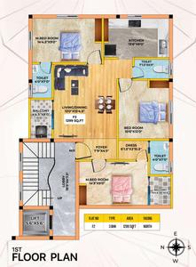 Project Image of 955.0 - 989.0 Sq.ft 2 BHK Apartment for buy in Bharathi BC Navaratna