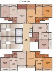 Project Image of 195.47 - 322.7 Sq.ft 1 BHK Apartment for buy in Akshar Edeania