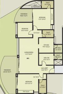 Project Image of 2019.0 - 5047.0 Sq.ft 3 BHK Apartment for buy in Guardian The Palladium