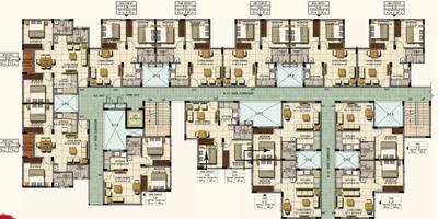 Project Image of 353.59 - 561.55 Sq.ft 1 BHK Apartment for buy in Akshaya Mann Vasanai