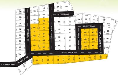 Pillars Shri Sheshadri Nagar Phase II Images for Layout Plan of SM Shri Sheshadri Nagar Phase II 1
