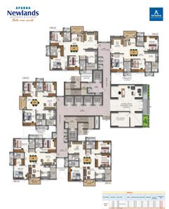Project Image of 1475.0 - 1991.0 Sq.ft 3 BHK Apartment for buy in Aparna Newlands