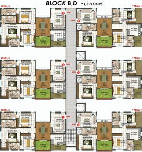 Project Image of 1325.0 - 2115.0 Sq.ft 2 BHK Apartment for buy in Sivaa Shakthi The Lawnz