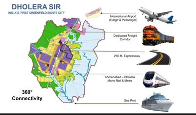 Mirrikh Residential Plot In Dholera Smart City Location Plan 1