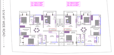 Project Image of 1078.54 - 1122.35 Sq.ft 4 BHK Apartment for buy in Manohar Smruti