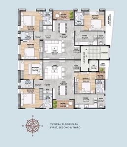 Project Image of 1590.0 - 3200.0 Sq.ft 3 BHK Apartment for buy in Sreerosh Cynthia