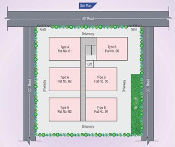 Modi Morning Glory Apartments Images for sitePlan 1