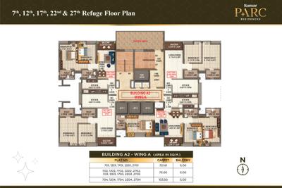 Project Image of 834.0 - 1168.0 Sq.ft 2 BHK Apartment for buy in Kumar Parc Residences