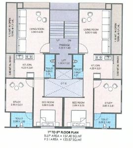 Project Image of 464.46 - 569.41 Sq.ft 1.5 BHK Apartment for buy in Arhan Anabiya Residency