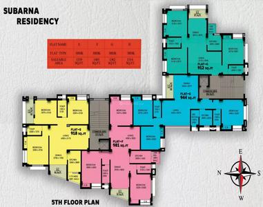 Project Image of 1314.0 - 1464.0 Sq.ft 3 BHK Apartment for buy in Subarna Residency