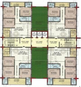 Project Image of 1690.0 - 1780.0 Sq.ft 3 BHK Apartment for buy in S M Gulmohar Heights