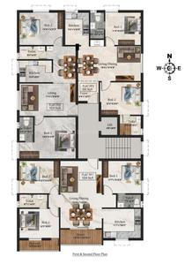 Project Image of 930.0 - 1661.0 Sq.ft 2 BHK Apartment for buy in MS Charan Aishwariyam