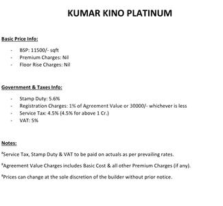 Project Image of 2205.0 - 5717.0 Sq.ft 3 BHK Apartment for buy in Kumar Corp Kino Platinum