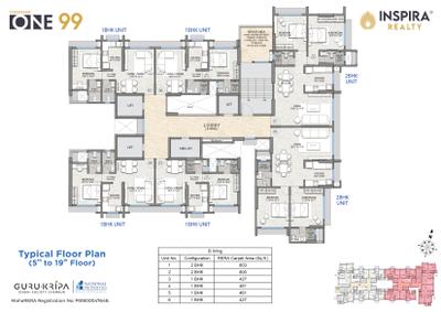 Project Image of 424.0 - 890.0 Sq.ft 1 BHK Apartment for buy in Inspira Gurukripa