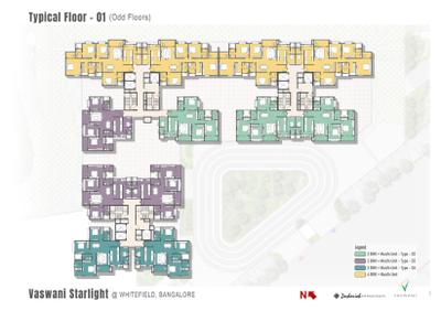 Project Image of 1300.0 - 1743.0 Sq.ft 3 BHK Apartment for buy in Vaswani Starlight