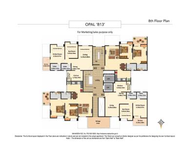 Project Image of 1215 Sq.ft 2 BHK Apartment / Flat for sale in Wagholi for Rs. 8200000