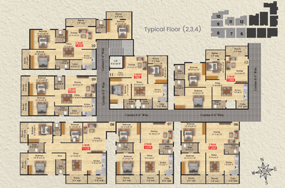Project Image of 929.0 - 1720.0 Sq.ft 2 BHK Apartment for buy in Vilara Legacy