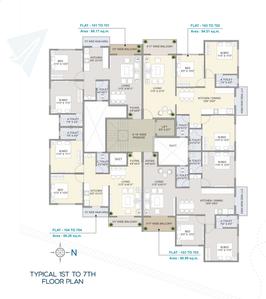 Project Image of 712.25 - 1017.3 Sq.ft 2 BHK Apartment for buy in Kanaklaxmi Leela Janak Apartment