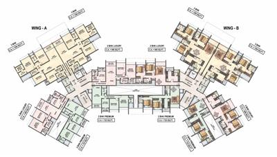Project Image of 723.0 - 1661.0 Sq.ft 2 BHK Apartment for buy in Raheja Waterfront