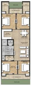 Sagar Luxury Floors 8 Sagar Luxury Floors 8 Cluster Plan from 1st to 4th Floor 1