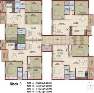 Project Image of 845.0 - 1875.0 Sq.ft 2 BHK Apartment for buy in Gowtham ABC Avenue