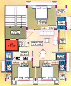 Project Image of 0.0 - 1037.0 Sq.ft 3 BHK Apartment for buy in Om Aadarsh Apartment