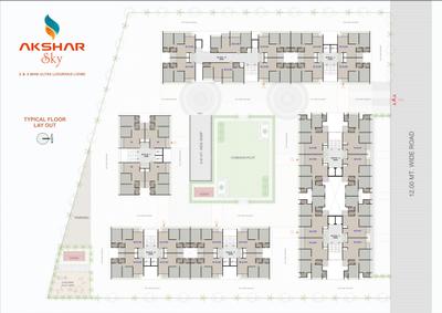 Project Image of 1485.0 - 2070.0 Sq.ft 2 BHK Apartment for buy in Akshar Sky