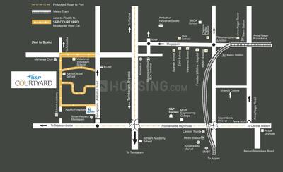 Project Image of 608.0 - 1712.0 Sq.ft 1 BHK Apartment for buy in S And P Courtyard