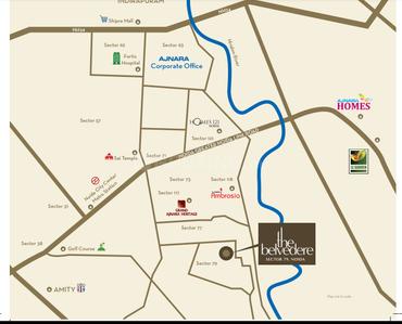 Project Image of 752.0 - 2345.89 Sq.ft 3 BHK Apartment for buy in Ajnara The Belvedere