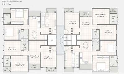 Project Image of 0.0 - 900.0 Sq.ft 2 BHK Apartment for buy in Kuber Residency