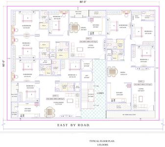 Project Image of 1400.0 - 1775.0 Sq.ft 3 BHK Apartment for buy in V6 Durgadevi Enclave