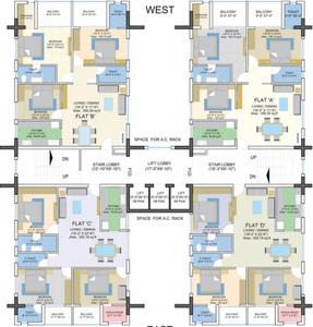Project Image of 1914.0 - 2011.0 Sq.ft 3 BHK Apartment for buy in Gulmohar Heights