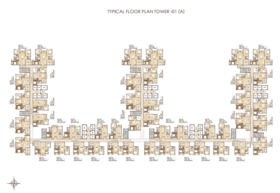 Project Image of 900.0 - 1750.0 Sq.ft 2 BHK Apartment for buy in Gulam GM Global Techies Town Tower A