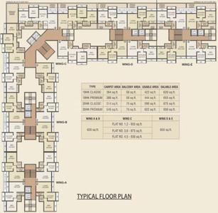 Project Image of 590.0 - 900.0 Sq.ft 1 BHK Apartment for buy in Poonam Imperial
