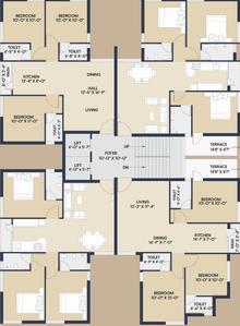 Project Image of 767.68 - 914.29 Sq.ft 3 BHK Apartment for buy in Shree Raj Heights