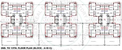 Project Image of 961.65 - 968.43 Sq.ft 3 BHK Apartment for buy in Eklingji Satvam