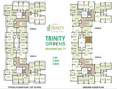 Project Image of 393.0 - 530.0 Sq.ft 1 BHK Apartment for buy in Trinity Greens