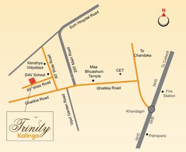 Project Image of 1134.0 - 1260.0 Sq.ft 2 BHK Apartment for buy in Trinity Kalinga
