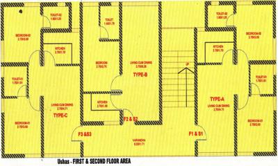 Project Image of 545.0 - 650.0 Sq.ft 1 BHK Apartment for buy in RM Ushas Apartments