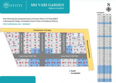 Project Image of 723.0 - 2016.0 Sq.ft Residential Plot Plot for buy in Ottiti Sri Vari Garden