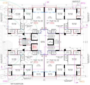Project Image of 1136.56 - 1957.54 Sq.ft 3 BHK Apartment for buy in Meet Blue Stone One
