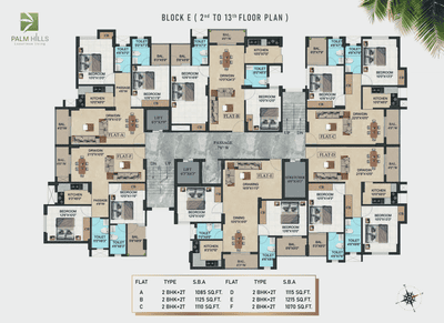 Project Image of 530.0 - 2870.0 Sq.ft 1 BHK Apartment for buy in NK Palm Hills