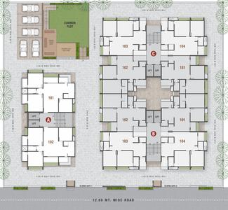 Project Image of 641.74 - 830.44 Sq.ft 2 BHK Apartment for buy in Rudra Trinity