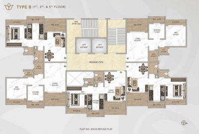 Project Image of 730 Sq.ft 1 BHK Apartment / Flat for sale in Kalyan West for Rs. 5500000