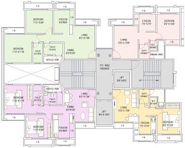 Project Image of 382.0 - 610.0 Sq.ft 1 BHK Apartment for buy in Saptashree Galaxy Bldg 1 And 2