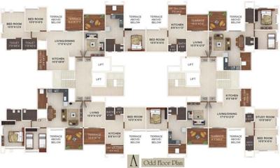Project Image of 411.0 - 654.0 Sq.ft 1 BHK Apartment for buy in Gagan Cefiro Phase 2